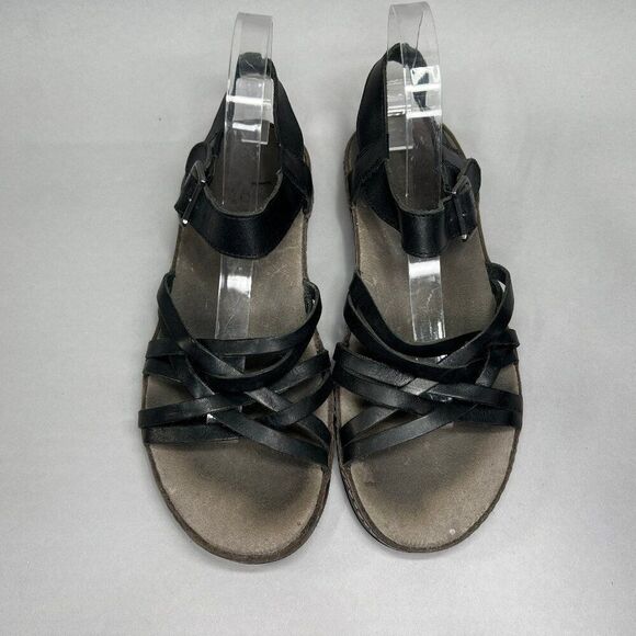 Chaco Women's Size 9 Fallon Black Leather Sandals - Picture 3 of 11